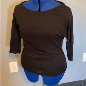 Wide neck shirt
